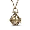 Popular Multi Styles Hollow Vintage Necklace Jewelry Music Ball Pregnancy Bell Necklace Aroma Essential Oil Locket Pendant