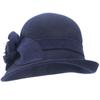 Womens Vintage Style Asymmetrical Brim Cloche Bucket 60% Wool Winter Hat T492