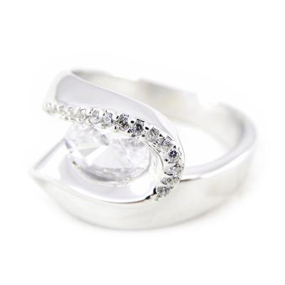 Silver Ring 'Scarlett' White
