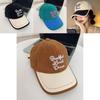 Stylish Colorful Embroidered Korean Baseball Cap For Women With Wide Brim And Adjustable Size