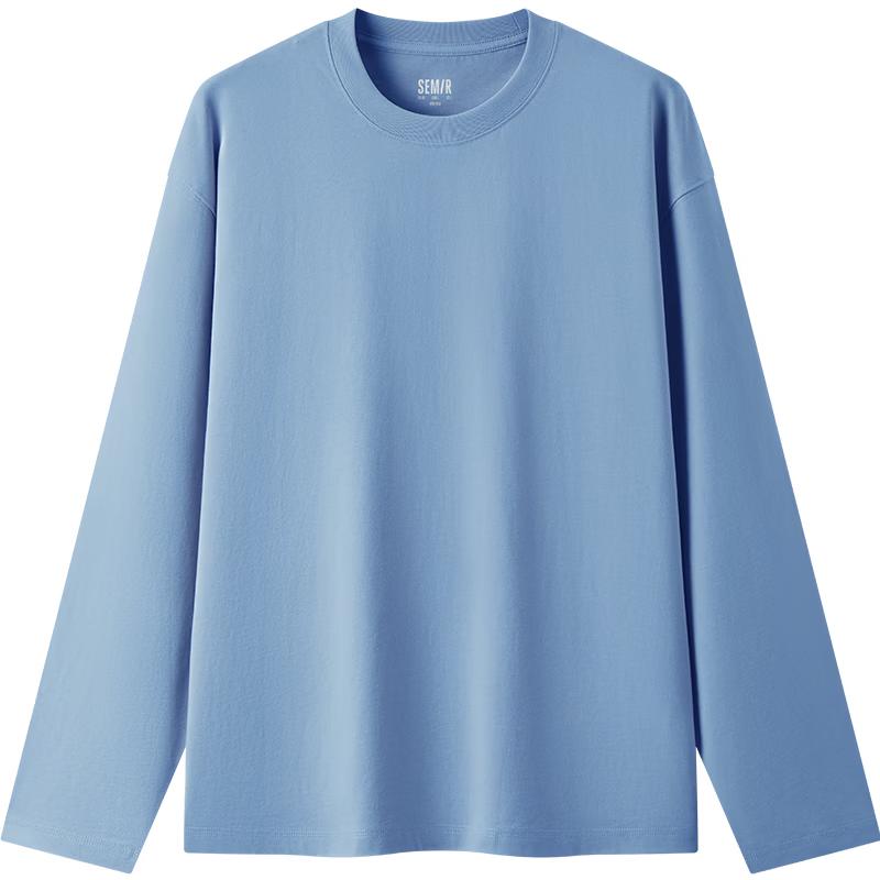 Semir Men's Long-Sleeve Basic Pure Cotton T-Shirt
