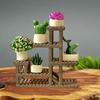 1/64 Flower Rack Set Dollhouse Furniture Micro Landscape Decor Tiny Doll House