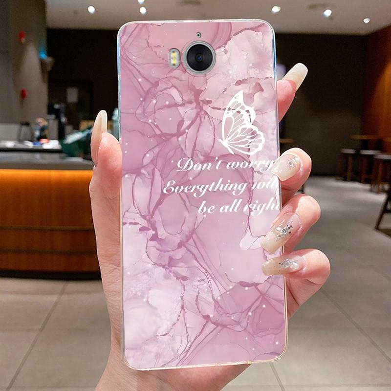 Phone Case For Huawei Y5 2017 / Y6 2017 / Honor Play 6 Funda Butterfly Bow Protective Casing Transparent Soft Silicone TPU Cover