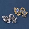 Sturdy Zinc Alloy Foxes Pin Featuring Starry Detailing Secure Clasp Foxes Brooch Ideal For Casual Or Formal Occasions