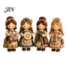 Fabric Craft Kit Patchwork Girl DIY Kit, 3D Doll Sewing Set with Pre-Cut Small World Thread Needles, Cute for Home Decor Handmade Gift