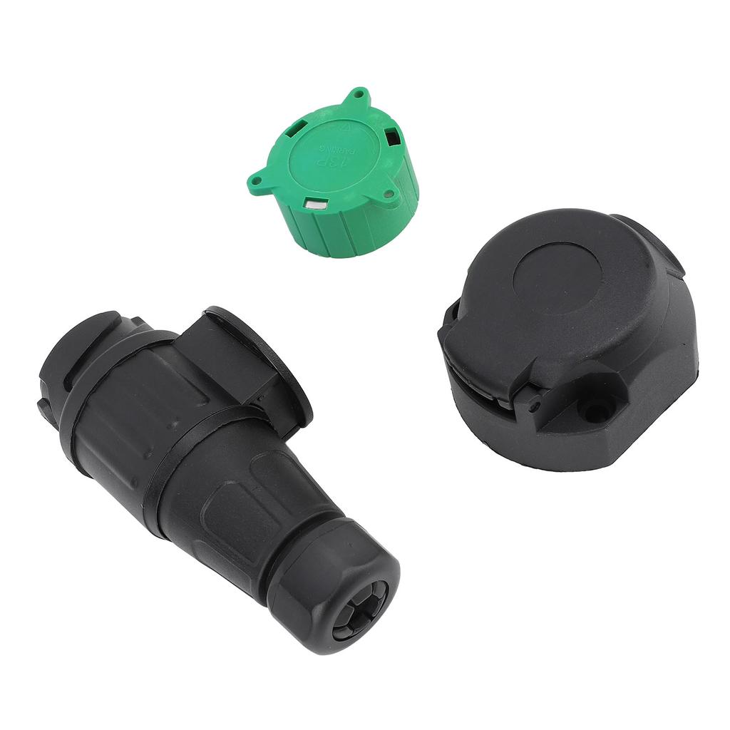 DC12V 13 Pin Truck Trailer Plug Socket Kit Signal Connector Wiring Harness Mounting Bracket Kits for Car Trailer RV