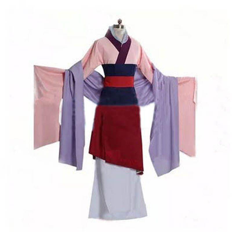 Luxuriöses Anime Mulan Traditionelles Kimono Kleid Party Cosplay Kostüm für Frauen