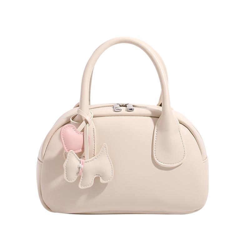 Sweet Macaron Color Shell Bag Handbag Super Milk Lychee Pattern Crossbody Bag Design Sense One Shoulder Crossbody Bag Bag