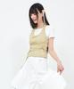 Sekeondeusolteu Strap Layered Ribbed Halter Neck T-Shirt (Yuja Salt)