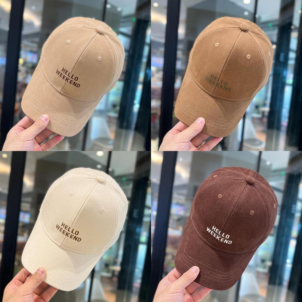 Hello Embroidered Baseball Cap For Men Women Casual Sun Hat Adjustable Cotton Sun Protection