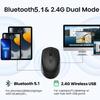 KEBIDUMEI Dual Mode 2.4G Wireless Mouse Bluetooth Mouse Rechargeable Mic Gaming Mouse 3-Level DPI Office Mouse For Tablet Laptop