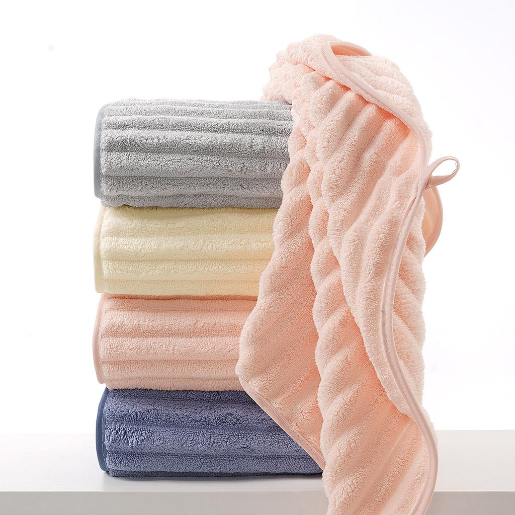 Coral Fleece Towel Fresh Towel Soft and Thick Strong Water Absorption Hair Wiping, Quick Drying Household Face Towel