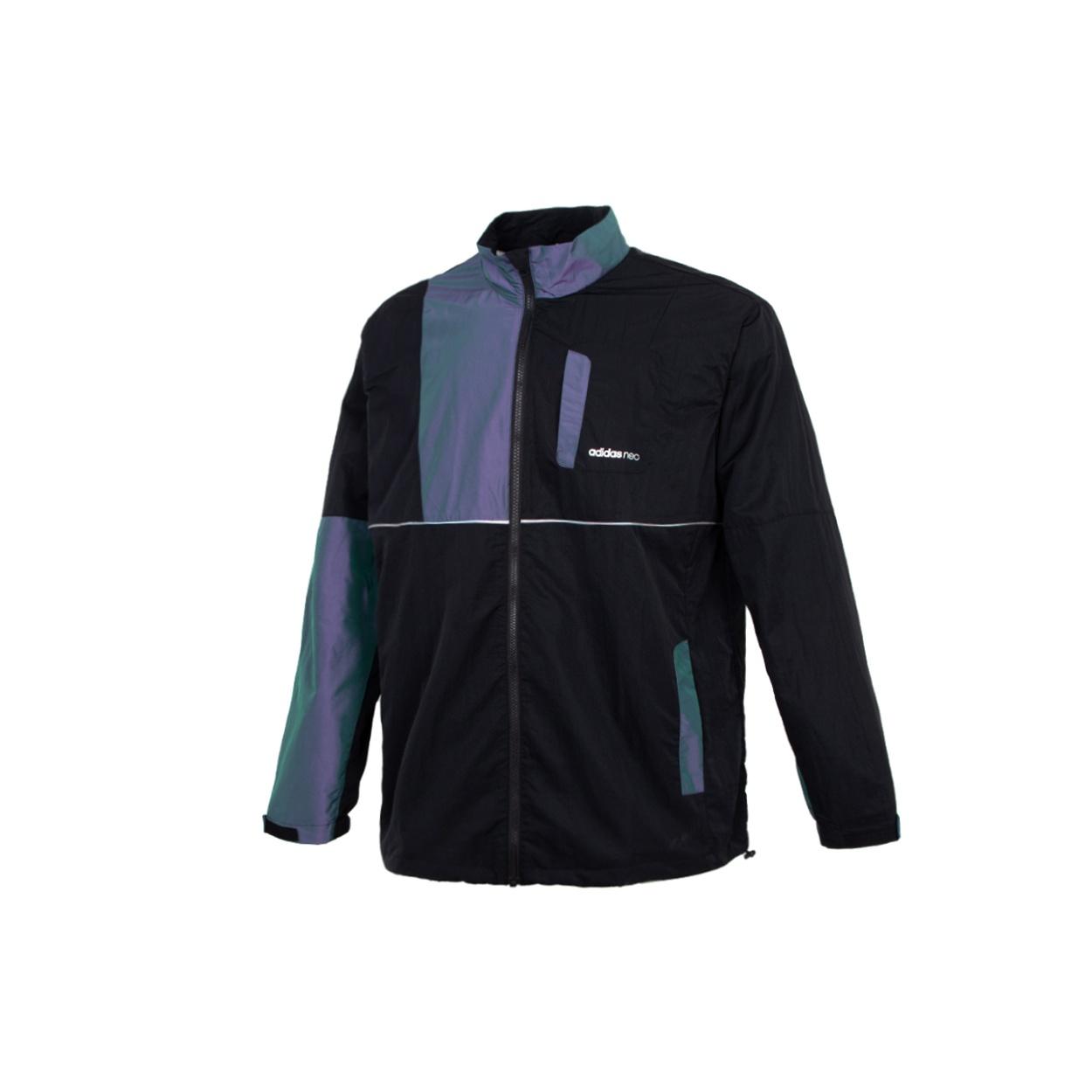 adidas neo Cargo Splicing Sports Jacket Black Men s HE7948 L