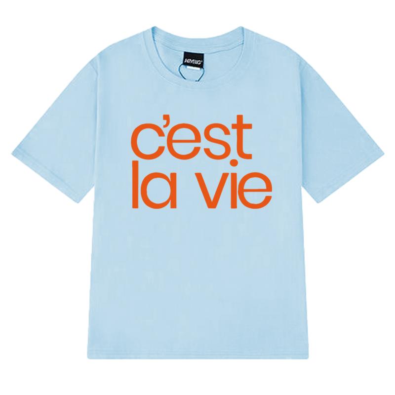 

Евровидение 2025 Нидерланды Клод C est La Vie принт футболка Мужчины Женщины Мода футболки с коротким рукавом Унисекс Хлопковые топы S