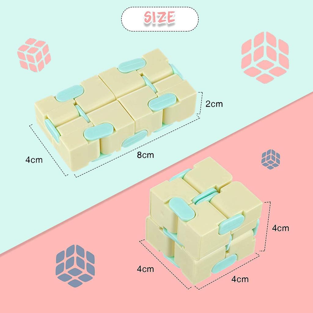 Children's Creative Macaron Infinite Magic Cube - Flip Decompression Educational Toy