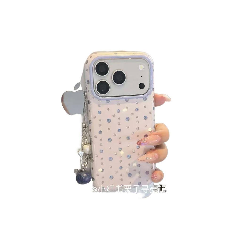 ins creative double-layer simple Korean star blueberry suitable for iPhone17promax mobile phone case 16/15p case