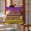 B-Brompton Bicycle Pattern Cushion Cover Inches Farmhouse Decor Home Throw Pillow Covers for Couch Decorations