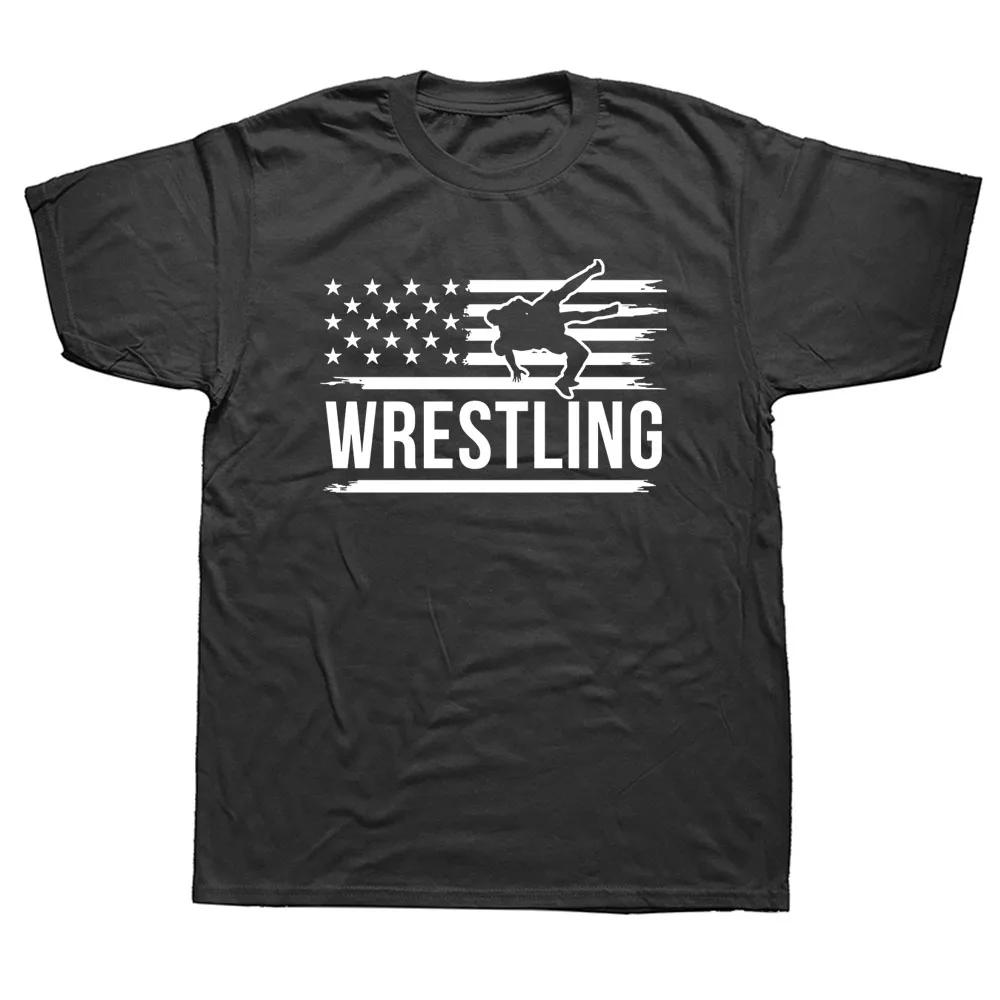 Funny Freestyle Wrestling T Shirts Unisex Graphic Casual Cotton Short Sleeve ONeck Harajuku Wrestler Tshirt Mens Clothing
