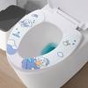 Toilet Seat Cartoon Pattern Non-Slip Waterproof Toilet Seat Pad Easy To Clean Reusable Hygienic Waterproof Toilet Seat Protector