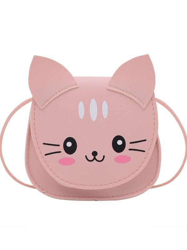 Mini Cute Cartoon Kitten Shoulder Bag – Korean Style Crossbody for Baby Girls