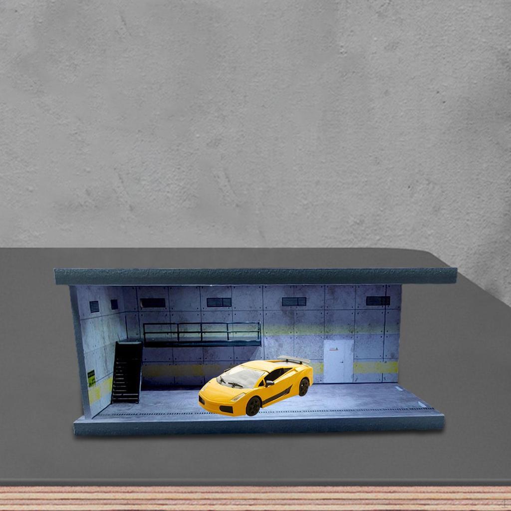 1/64 Dioramă Vitrină Auto Model Aliaj Suport Jucărie Garaj Diecast