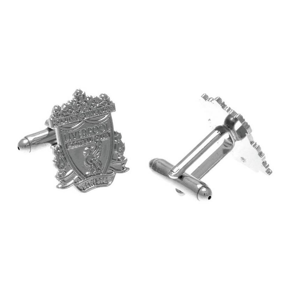 Liverpool FC Crest Boxed Silver Plated Cufflinks