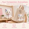 Stuffed Plush Pendant Doll Cat Shaped Table Companion Doll Cute Cat Keychain  For Children