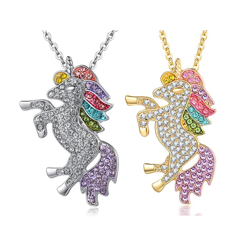 Unicorn Necklace Bracelet Earrings Ring Set Accessory Set