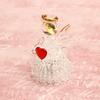 Fourcart Handmade Glasswork LED Light-Up Heart Angel