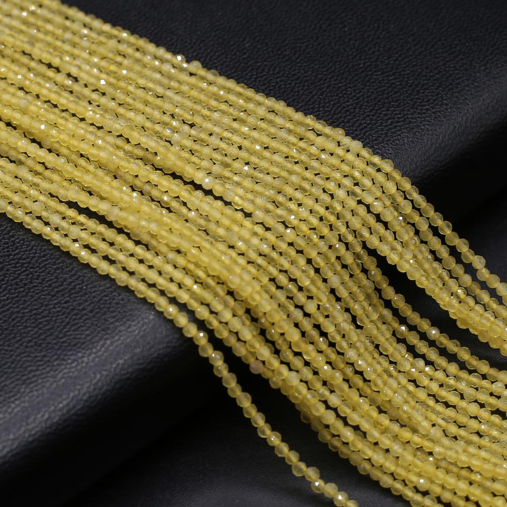 Naturstein facettierte Perlen Opal Isolation Perlen Charms für Schmuckherstellung DIY Halskette Armband Ohrringe Zubehör Größe 3 mm