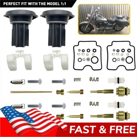 ДЛЯ Yamaha XVS1100 1999-2007 V-Star XVS 1100 ремкомплект карбюратора мембрана