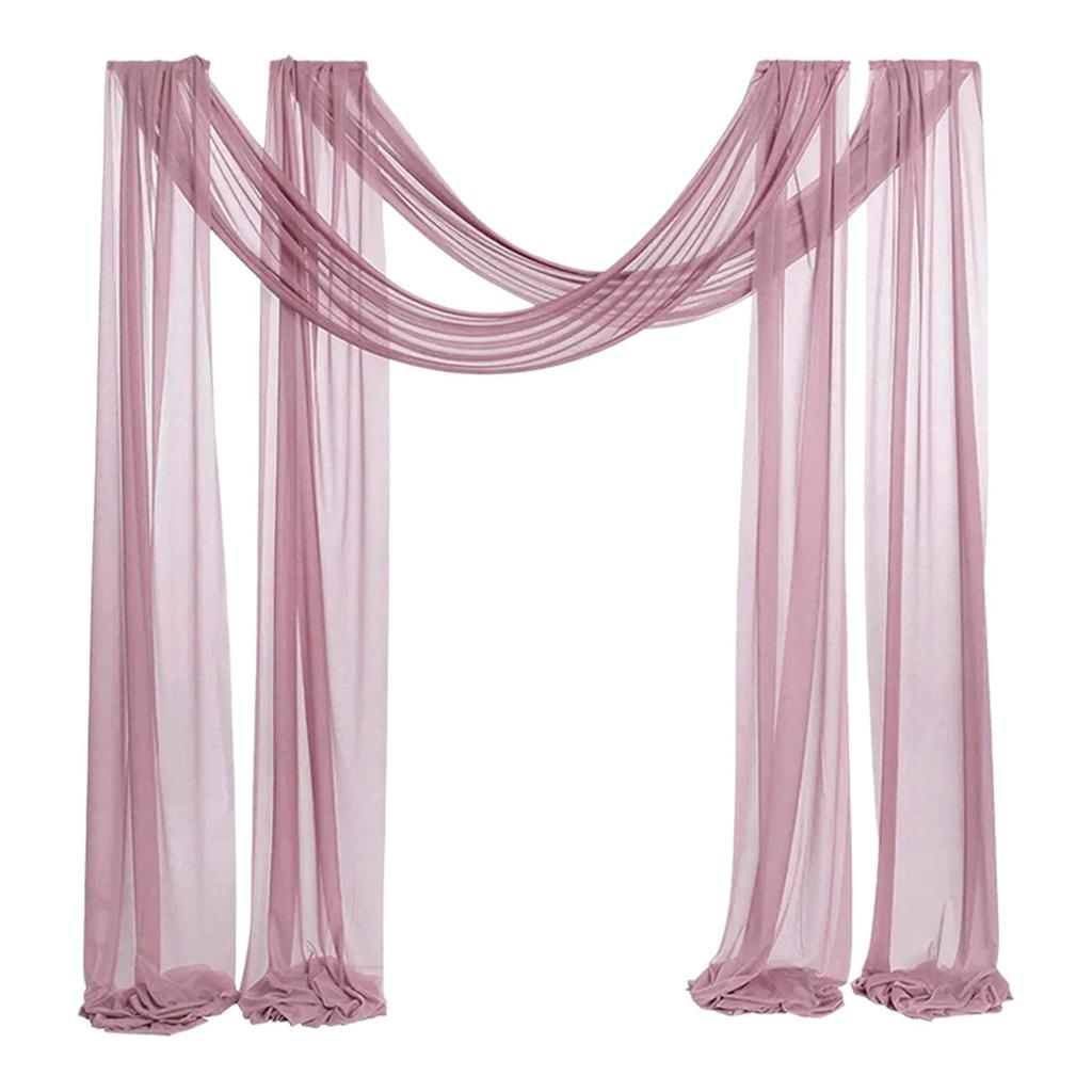 Wedding Arch Chiffon Table Runner Panel Creative Wedding Backdrop for Photo Backdrop Themed Party Carnivals Birthday Baby Shower
