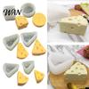 Non-stick Silicone Baking Tray Cheese Shape Mold Non-Stick Easy-Release Fondant Cake Food-Grade for Chocolate Ice Cubes Soap Food Grade