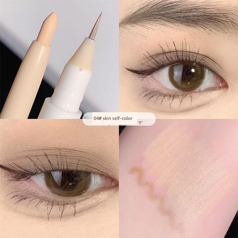 Sweet Mint Mom's Sense of Birth Dual Head Dual-Use Eye Shadow Pen Female Highlight Brightening Two-in-One Lying Cicada Eyeliner