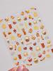 1Pcs 5D Nail Stickers Cartoon Jelly Mushroom Rabbit Nail Art Sticker Nail Decoration Slider Decal Adhesive Transfer Part