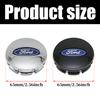 4Pcs 3D 65mm Car Wheel Center Hub Caps ABS Vehicle Tyre Tire Rim Cover Protector Decorations For Ford Transit Fiesta Focus Kuga