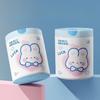Blue Heart Rabbit Printed Drawstring Garbage Bags For Home Kitchen Bathroom Heavy Duty Plastic Trash Can Liners