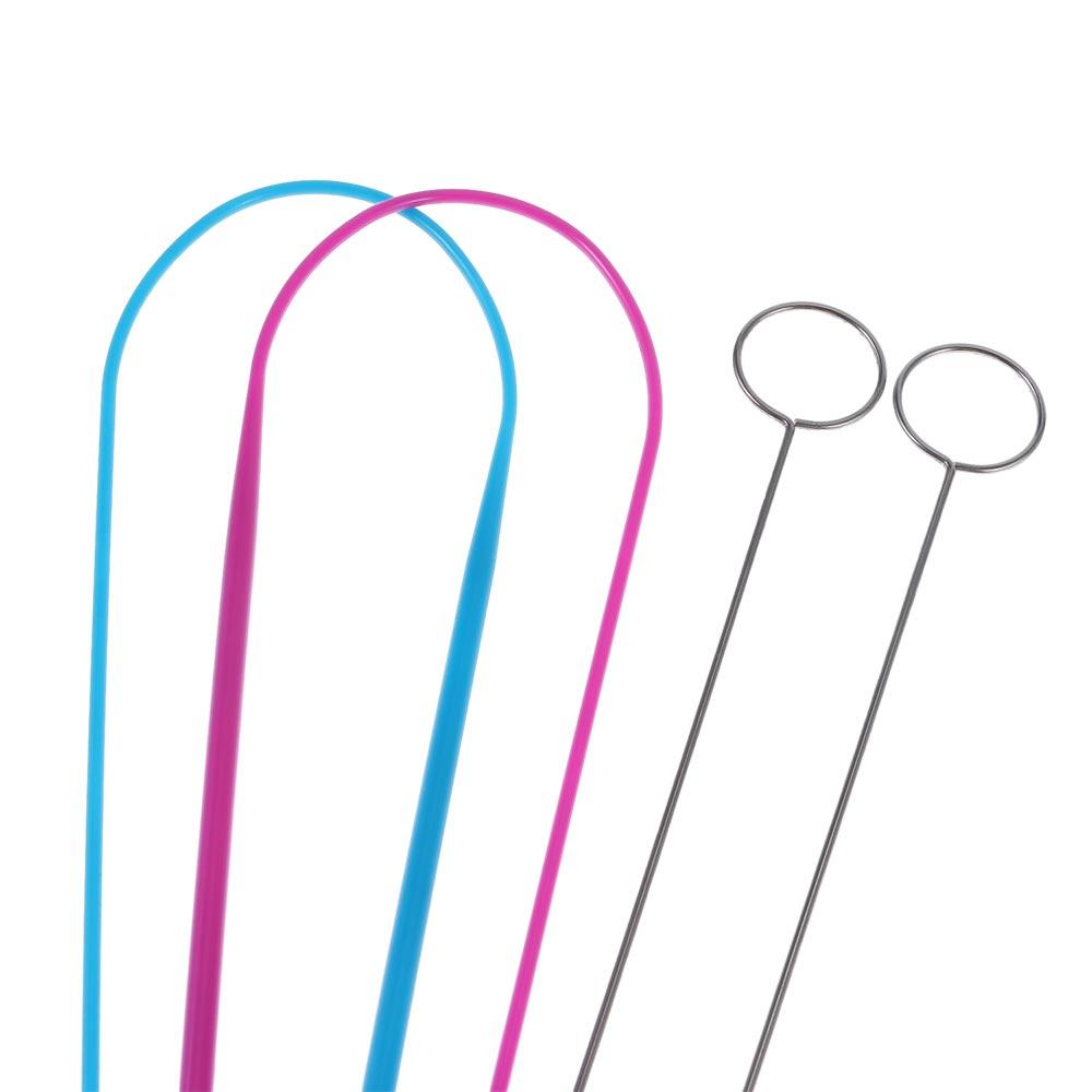 Metal Loop Turner Hook Blue Metal Tweezers Latch Sewing Loop Kit  Flexible Drawstring Threader