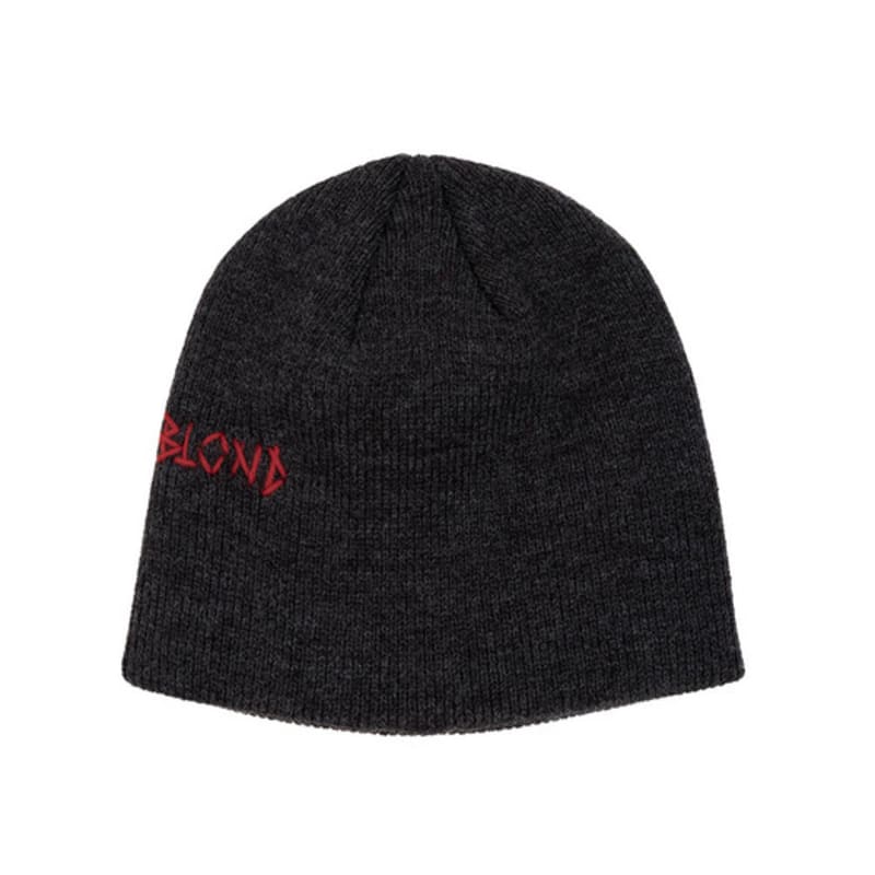 BLACKBLOND BBD Embroth Logo Piercing Beanie (Charcoal)
