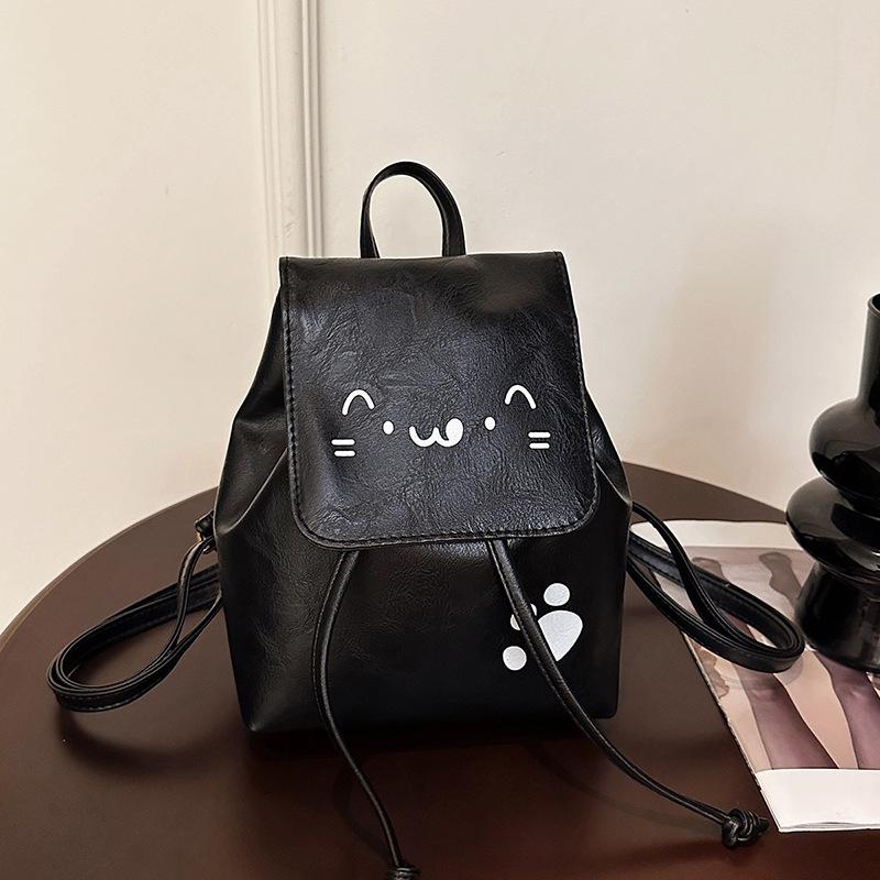 Beautiful street trend backpack cute sweet student bag going out commuting versatile backpack woman