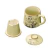 Shangqi Ceramic Ru Kiln Lidded Tea Infuser Office Mug