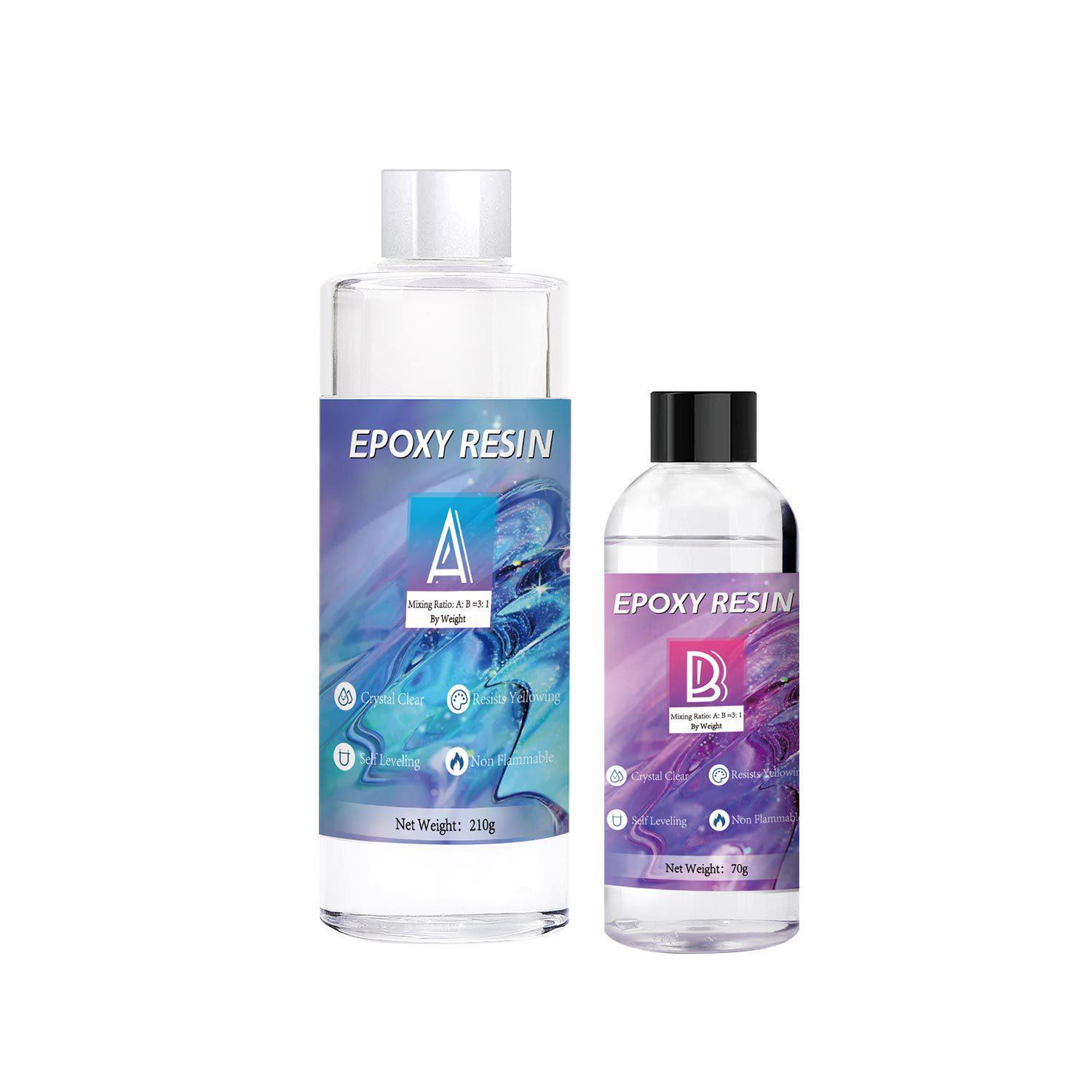 

Эпоксидная смола Crystal Glue 3:1 AB клей для ювелирных изделий ручной работы - высокая прозрачность и устойчивость к пожелтению