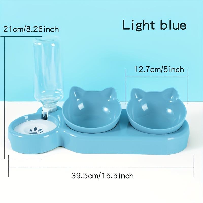 Automatic Water Feeding Cat Bowl Cat Ear Bowl Double Bowl Water Feeding Cat Food New Pet Cat Bowl