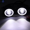 2 Pieces Car Fog Light LED Angel Eye DRL Daytime Running Lamp For Mitsubishi Montero Pajero Sport Challenger 2017 2018 2019