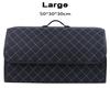 Car Storage Box Large Capacity Car Trunk Organiser Bag Auto Tools Stowing Tidying Leather Folding For Emergency Storage Box