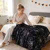 Halloween Throw Blanket for Couch, Decorative Plaid Blanket for Sofa and Party Decor