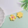 100Pcs Colorful Flowers Resin Flatback Slime Charms Cabochons Embellishments for Hairclips Phone Case Shoes Scrapbooking Decor