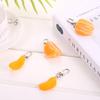 Realistic Fruit Orange Slice Keychain Pvc Alloy Keychain Pendant For Girls Wholesale