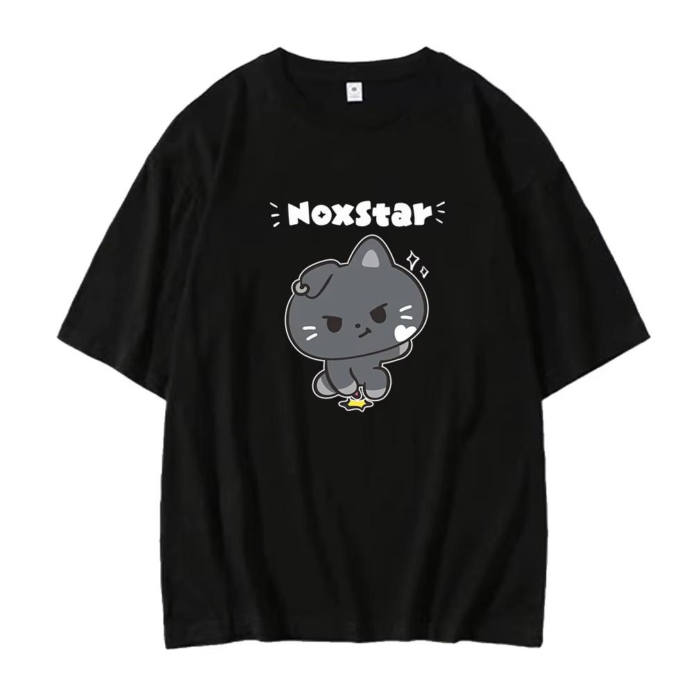 ENHYPEN ENCHIN Cute Graphics Unisex Shirt Kpop Korean Style 2026 Summer New Cotton Men's Women's Streetwear Tshirt Fan Gift