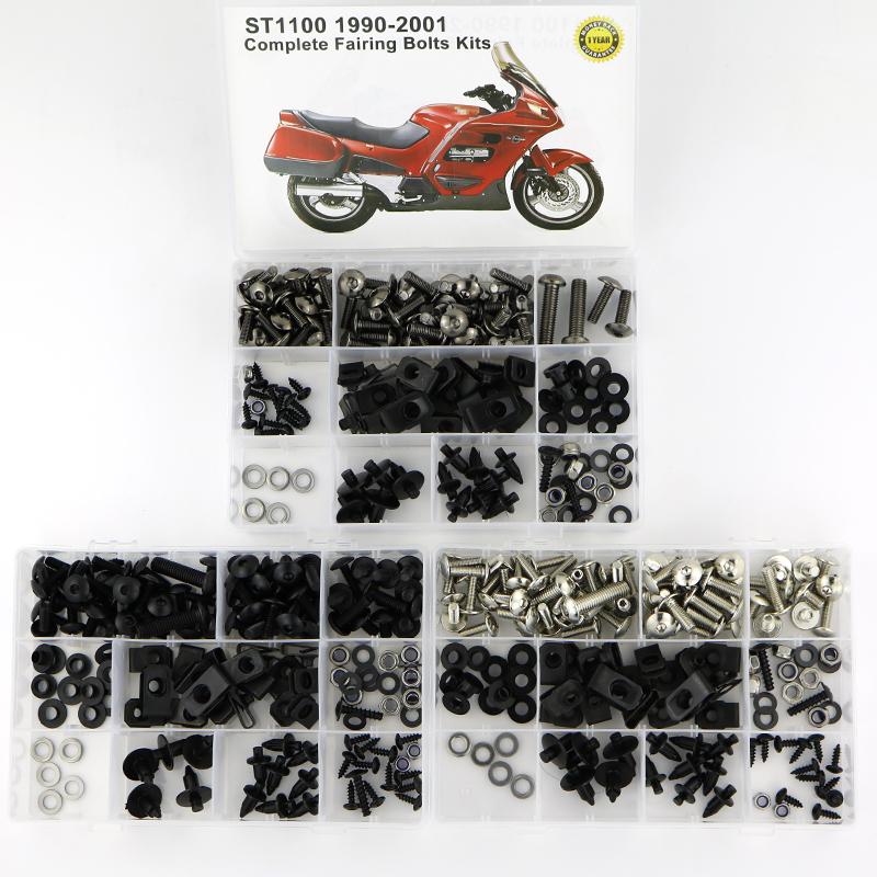 Passend für HONDA ST1100 1990-2002 Kompletter Verkleidungsschrauben-Satz Motorrad Verkleidung Karosserie Schrauben Bolzen Speed Nuts